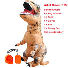 Load image into Gallery viewer, Adult Inflatable Costume Dinosaur Costumes T REX Blow Up Fancy Dress Mascot Cosplay Costume For Men Women Kids Dino Cartoon
