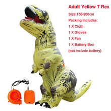 Load image into Gallery viewer, Adult Inflatable Costume Dinosaur Costumes T REX Blow Up Fancy Dress Mascot Cosplay Costume For Men Women Kids Dino Cartoon
