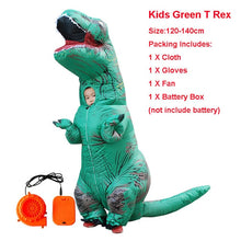 Load image into Gallery viewer, Adult Inflatable Costume Dinosaur Costumes T REX Blow Up Fancy Dress Mascot Cosplay Costume For Men Women Kids Dino Cartoon

